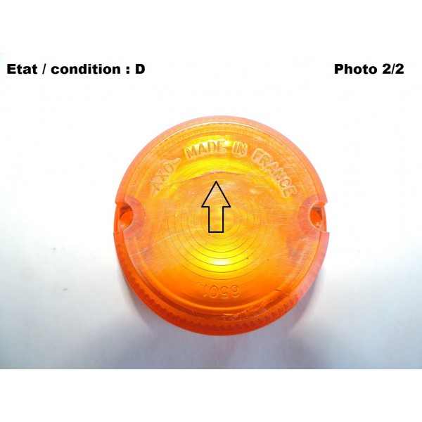 Cabochon feu de recul ambré AXO 6501