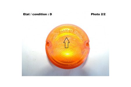 Cabochon feu de recul ambré AXO 6501