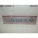 Red decorative plate "GTI"