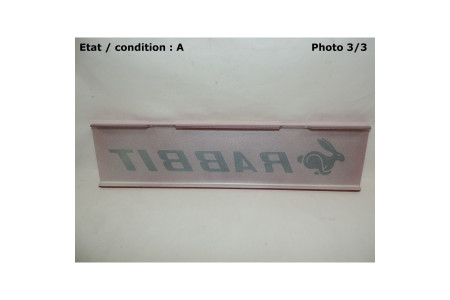 Red decorative plate "GTI"