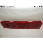 Red decorative plate "GTI"