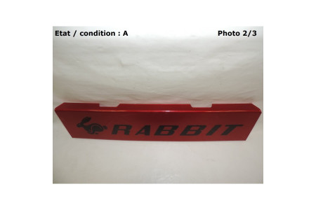 Red decorative plate "GTI"