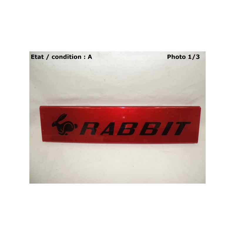 Red decorative plate "GTI"