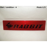 Red decorative plate "GTI"