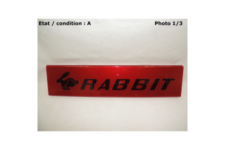 Red decorative plate "GTI"